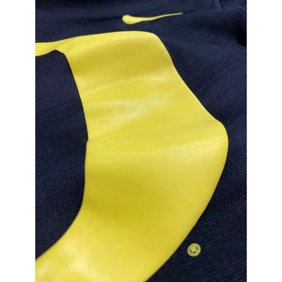 Nike Therma-Fit Oregon Ducks Logo Hoodie Sweatshirt Black Yellow Neon Large - Picture 9 of 12